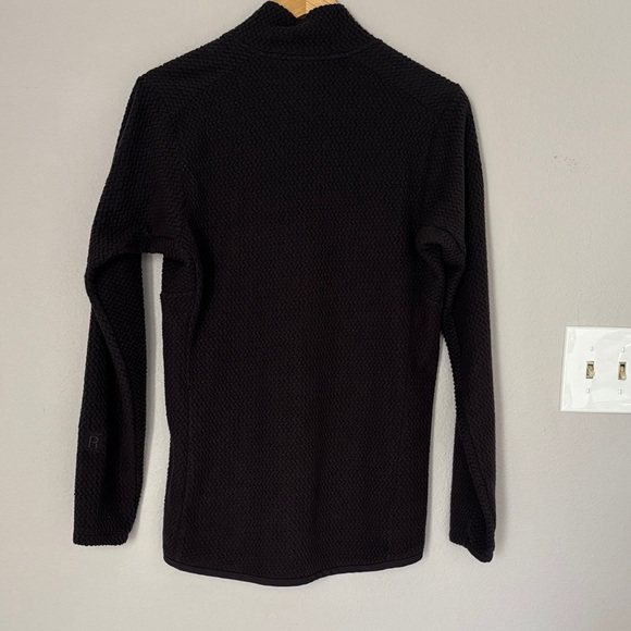 Patagonia Women’s R1 Air Fleece Zip Neck Pullover Black Recycled Size Large - Picture 3 of 14
